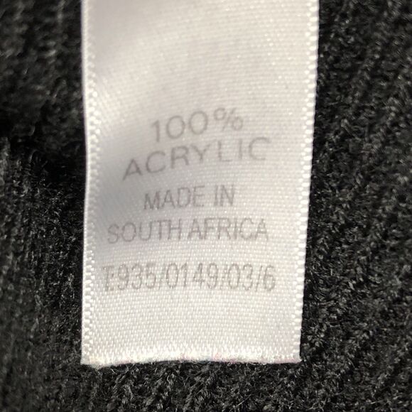 CC Collection Sweater Women Size XL Black Gray Striped V Neck Pullover Workwear - Picture 8 of 11